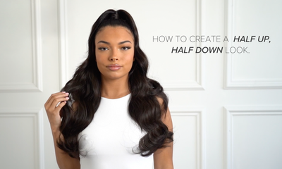 HOW TO CREATE A HALF UP HALF DOWN LOOK