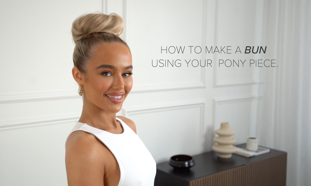HOW TO MAKE A BUN USING YOUR PONY PIECE