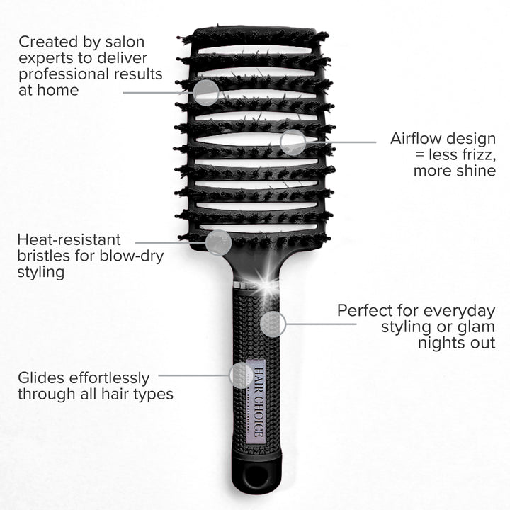 Stroke of Luck - Curved Mixed Bristle Brush